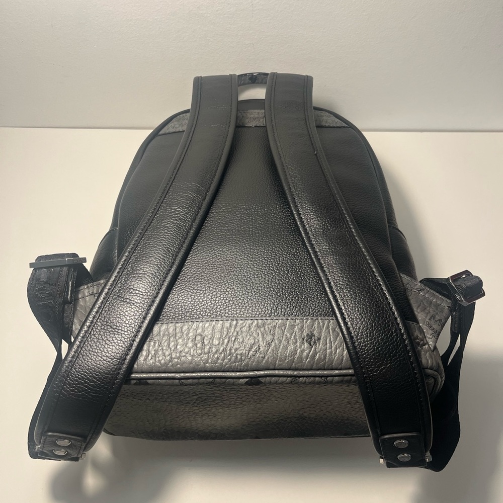MCM Stark Visetos Top Handle Backpack Bookbag - Picture 9 of 16